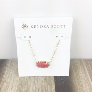 Kendra Scott Elisa bronze veined red necklace